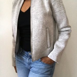 Gap motorcycle jacket microfiber Grey